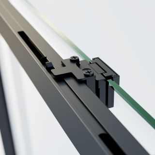 Душевая дверь Vincea Soft 2 VDS-3SO2130CLB, 1300, черный, стекло прозрачное