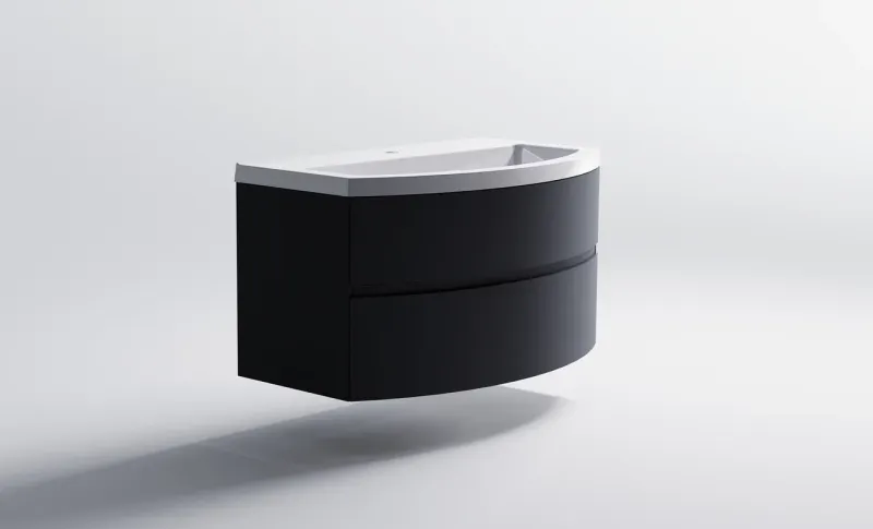 Тумба с раковиной Astra-Form Венеция 2.0 03100002ral7024+04010019 100 см тёмно-серый матовый