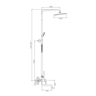 Душевая стойка Prohanss P64.24 хром