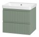 Подвесная тумба под раковину Brevita Victory VIC-09060-0802Я 60см зелёный
