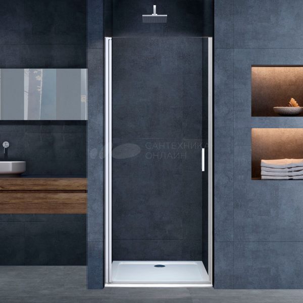 Душевая дверь в нишу Vincea Alpha VDP-3AL600CL 60 см, стекло прозрачное, хром