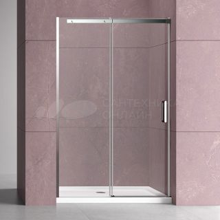 Душевая дверь в нишу Vincea Dice VDS-4D160CL 160 см, профиль хром