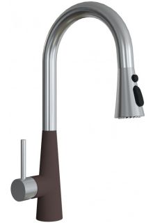 Смеситель для кухни Florentina Вита PRO с выдвижным изливом мокко