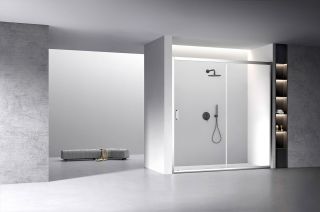 Душевая дверь Veconi Vianno VN-60, 2000x1950, Хром, стекло прозрачное