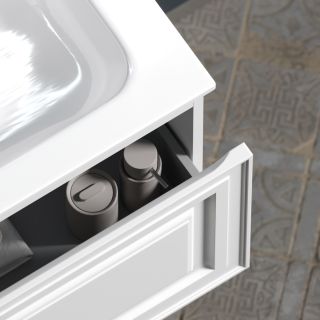 Подвесная тумба под раковину Sancos Very VR100LW левая 100см Bianco