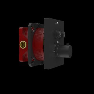 Встраиваемый смеситель для душа Vincea VSCV-321TMB двухфункциональный, термостатический, черный