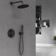 Душевой комплект Vincea VSFW-101TMB термостатическая черный