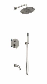 Душевой комплект Vincea Villa VSFW-1VL3BN встраиваемый, трехрежимный, брашированный никель