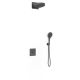 Душевой комплект Vincea Inspire VSFW-3I21MT1GM встраиваемый, термостатический, двухрежимный, вороненая сталь