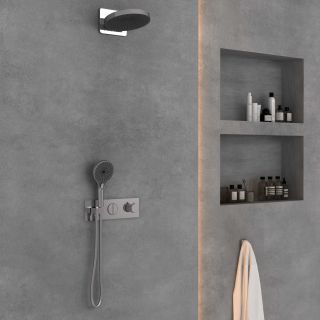 Душевой комплект Vincea VSFW-422TI1CH встраиваемый, термостатический, двухрежимный, хром