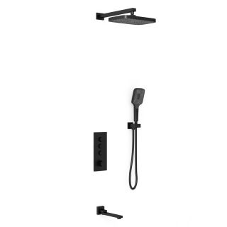 Душевой комплект Vincea VSFW-433T1MB встраиваемый, термостатический, трехрежимный, черный