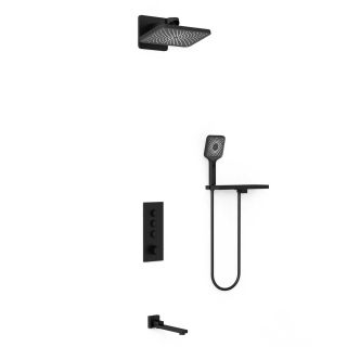 Душевой комплект Vincea VSFW-433TI4RMB встраиваемый, термостатический, трехрежимный, черный