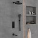 Душевой комплект Vincea Inspire VSFW-433TI5MB встраиваемый, термостатический, трехрежимный