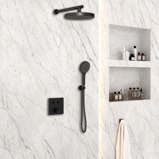 Душевой комплект Vincea VSFW-4I212MB встраиваемый, двухрежимный, черный