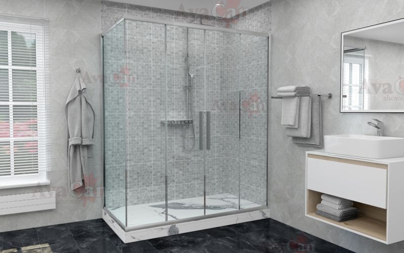 Душевой уголок AvaCan FC2 190-210 + SC90 хром