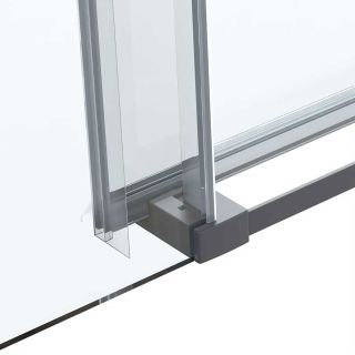 Душевой уголок Vincea Como Soft VSR-1CS9012CLGM, 1200*900, вороненая сталь, стекло прозрачное