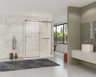 Душевой уголок Vincea Como Soft VSR-1CS9014CL, 1400*900, хром, стекло прозрачное