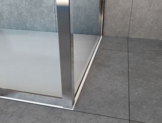 Душевой уголок Vincea Garda VSR-1G21017CLG, 1700*1000, брашированное золото, стекло прозрачное