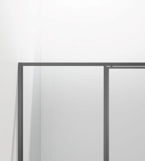 Душевой уголок Vincea Slim 8mm VSR-4SLP9012CLGM, 1200*900, вороненая сталь, стекло прозрачное