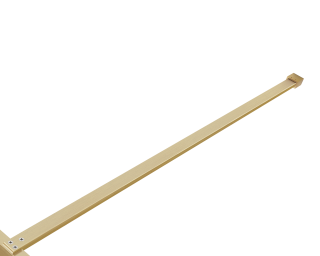 Душевая перегородка Vincea Walk-In HP Art VSW-1HP120GWBG, 1200*2000, брашированное золото, стекло с золотыми нитями