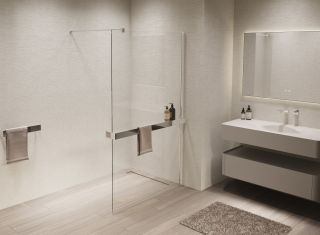 Душевая перегородка Vincea Walk-In VSW-1HR100CL, 1000*2000, хром, стекло прозрачное