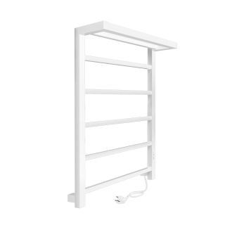 Полотенцесушитель электрический Indigo Forma LEF80-50WMRt с полкой 80x50 см белый матовый