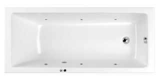 Гидромассажная ванна Whitecross Wave Slim 0111.150070.100.SOFT.CR 150x70см Soft хром