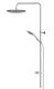 Душевая стойка Swedbe Hermes 5001G1 без смесителя хром/серый