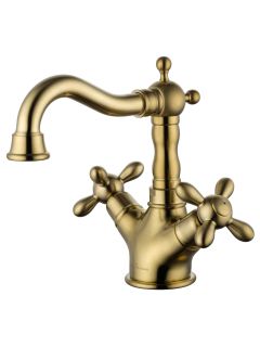 Смеситель для раковины Wonzon & Woghand Retro WW-88139020-BG брашированное золото