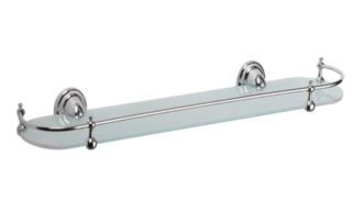 Полка стеклянная Haiba HB1507 хром