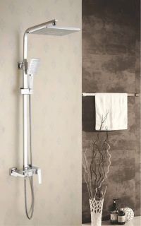 Душевая стойка Rose R1636F белый/хром