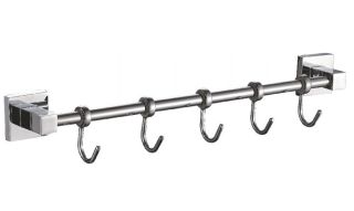 Планка с крючками для полотенец Haiba HB8615-5 хром