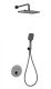 Душевой комплект Wonzon & Woghand WW-D2017-A-BGG с термостатом тёмный графит