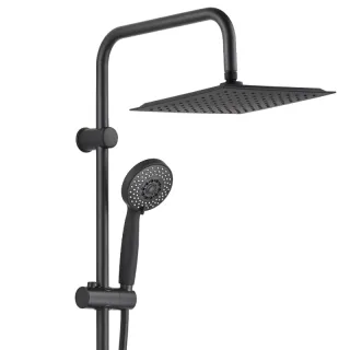 Душевая стойка Aquanet Passion S AF300-70-S-B 261837 чёрный матовый