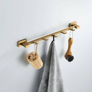 Планка с крючками Shevanik SG5651G золотой сатин