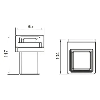 Стакан Gappo G30806-6 чёрный