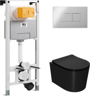 Комплект унитаза с инсталляцией Point Веста 879235pKA00+PN41701BM с сиденьем Микролифт