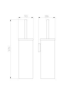 Туалетный ёршик в комплекте Wonzon & Woghand Polo WW-8929-BN брашированный никель