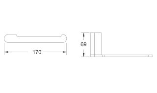 Держатель для туалетной бумаги Rose RG1705 хром