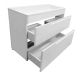 Напольная тумба с раковиной Kare Luxe ФР-00015241 90см два ящика белый