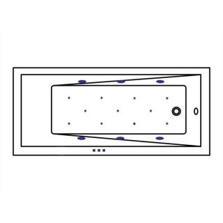 Гидромассажная ванна WHITECROSS Wave 0101.150070.100.RELAX.WH 150x70 см Relax белый