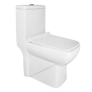 Унитаз-моноблок Azario Zeno AZ-1169 ободковый с быстросъемным сиденьем Slim микролифт