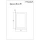Зеркало с подсветкой Бриклаер Вега 4627125414206 с часами 55 см на взмах руки