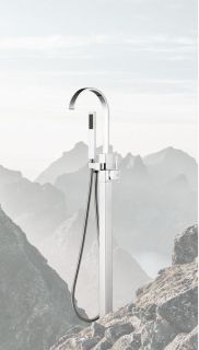 Напольный смеситель для ванны Swedbe Spira 4003 хром