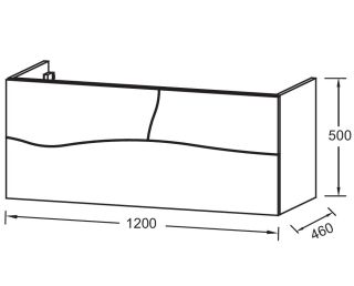 Тумба под раковину Jacob Delafon Sherwood EB1834RU-P6 120 см натуральный дуб