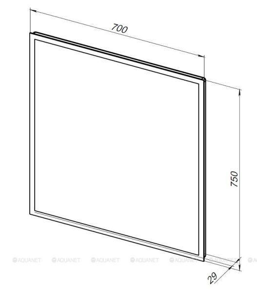 Зеркало с подсветкой Aquanet Optima 288964 70 см