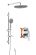 Душевой комплект Swedbe Platta 5536G1 хром/серый