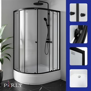 Душевой уголок с поддоном PARLY ZFM1201B R (120х80х195)