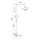Душевая стойка Rose R3936C белый