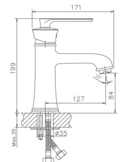 Смеситель для раковины Haiba HB10181 хром
